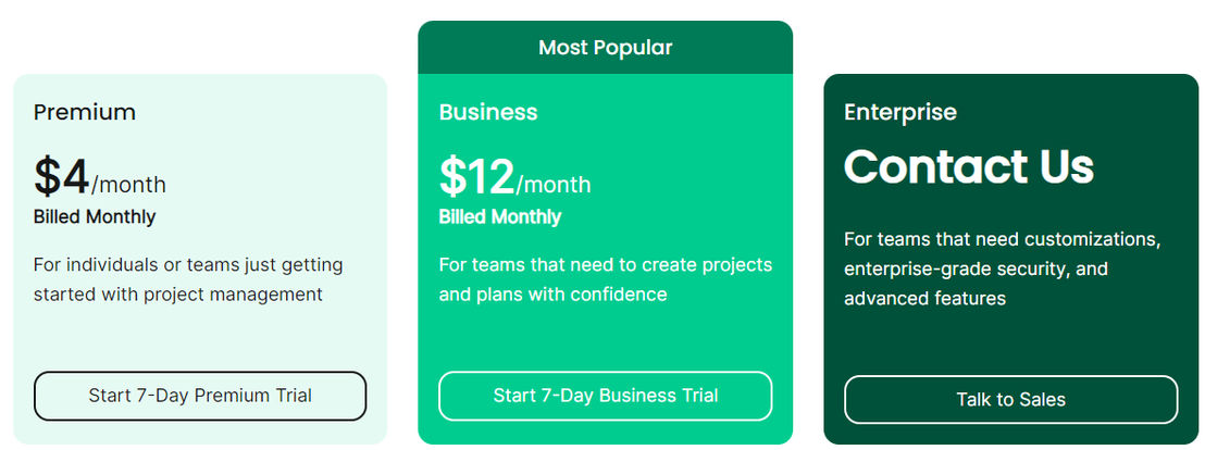 nTask pricing 2