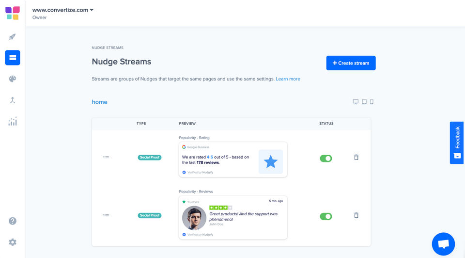 Nudgify screenshot 1