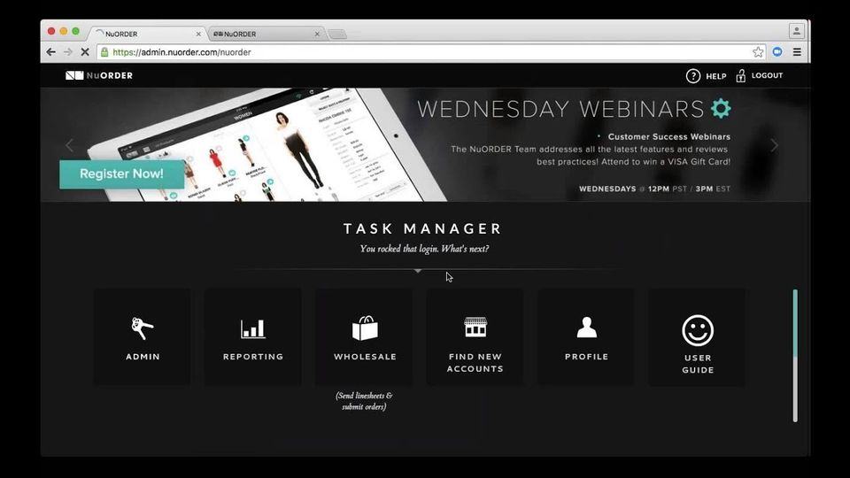 NuORDER screenshot 1