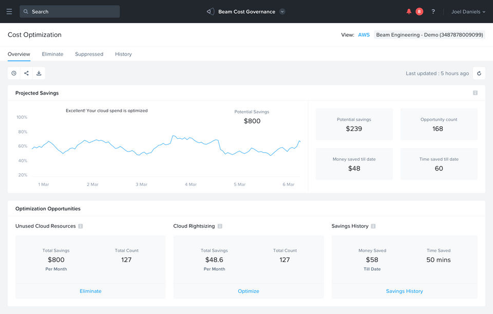 Nutanix Beam screenshot 2