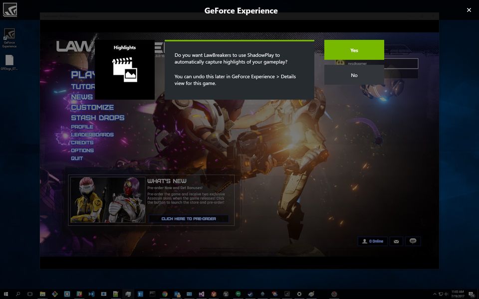 NVIDIA ShadowPlay screenshot 1