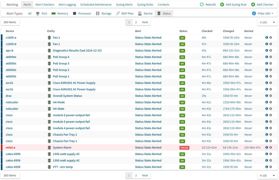 Observium screenshot 1