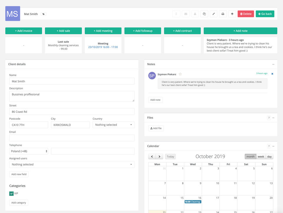 oClient screenshot 2
