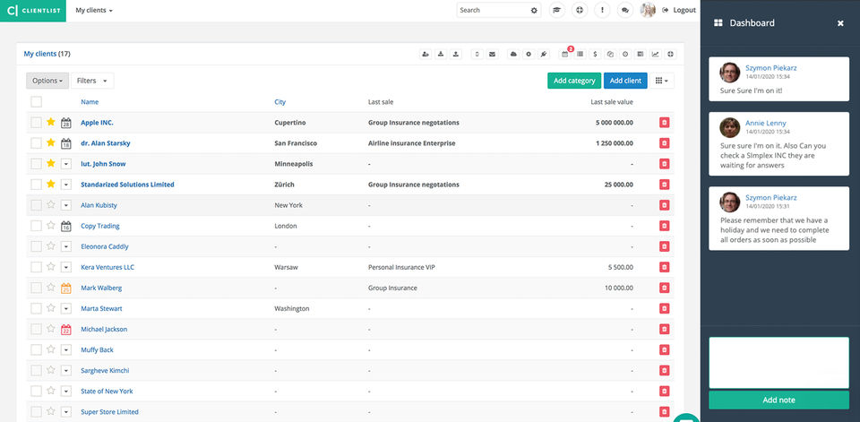 oClient screenshot 1
