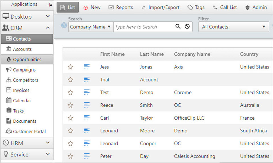 OfficeClip Contact Manager screenshot 1