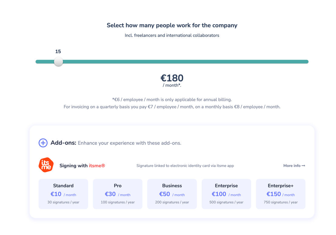 Officient.io pricing 1