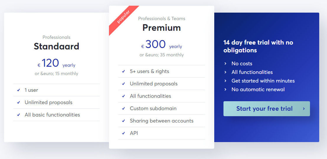 Offorte pricing 1