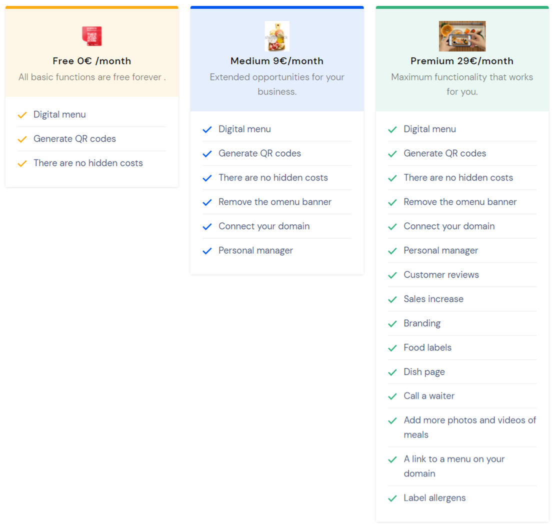 OMenu.com screenshot 1