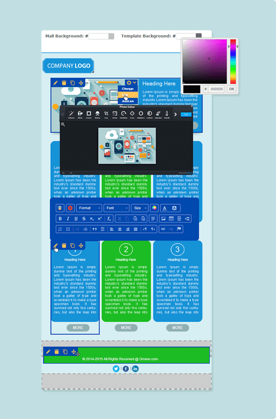 Omevo screenshot 1