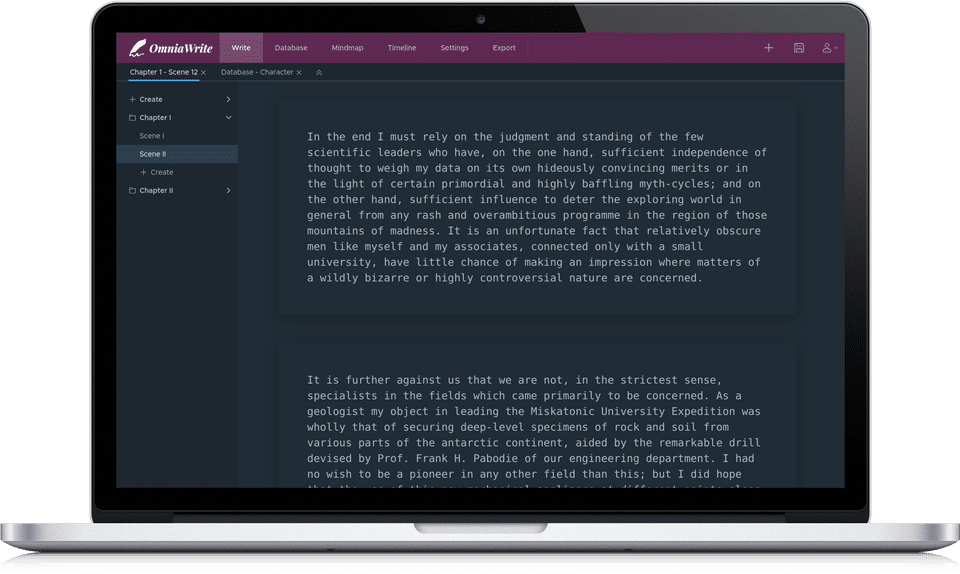 OmniaWrite screenshot 1