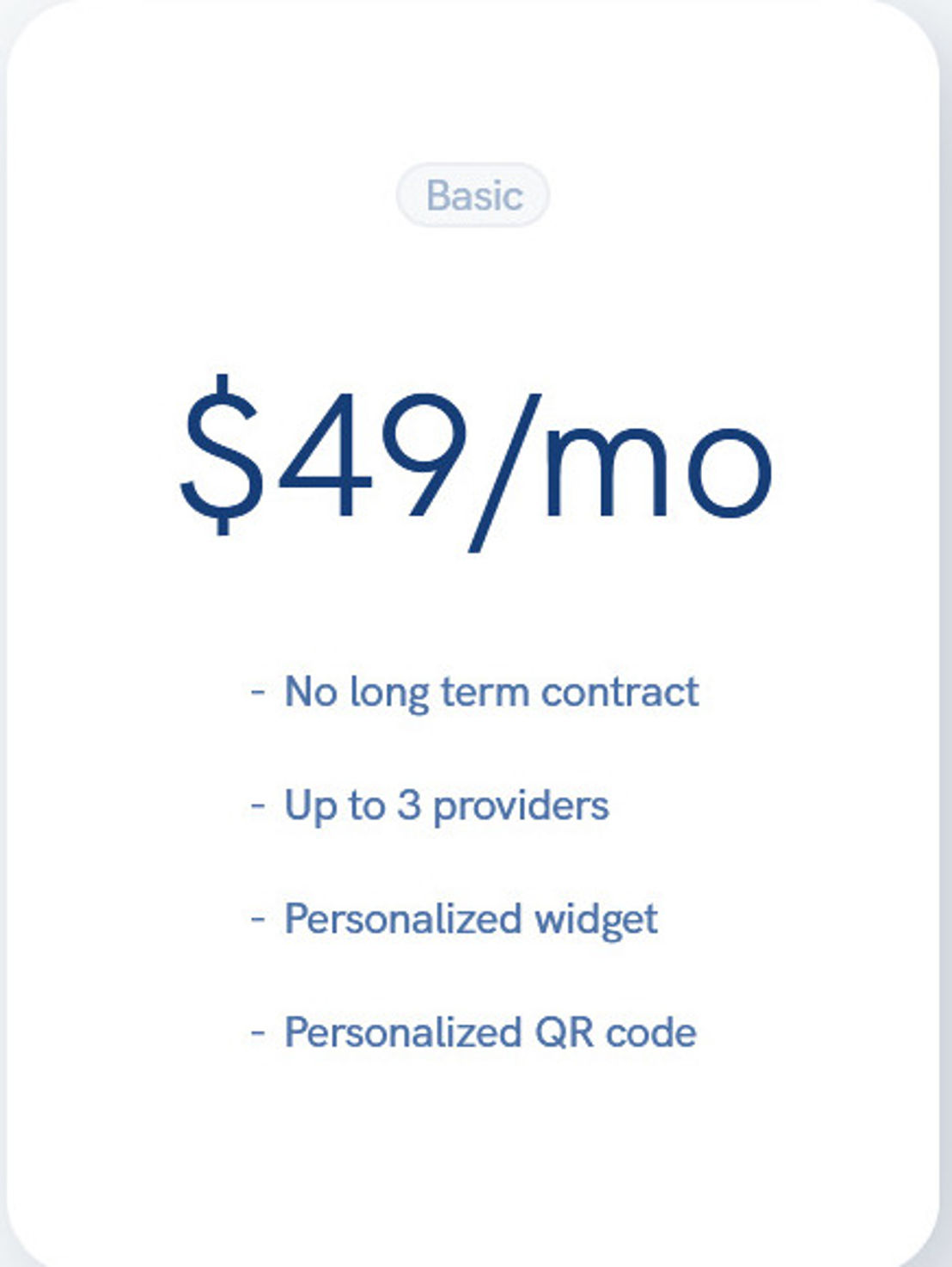 OneClinic pricing 1