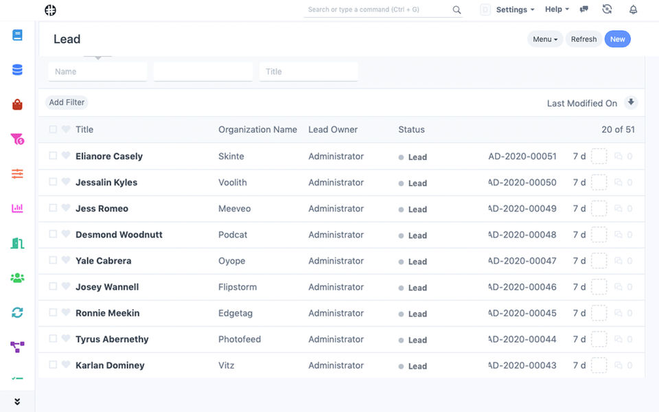 OneHash CRM screenshot