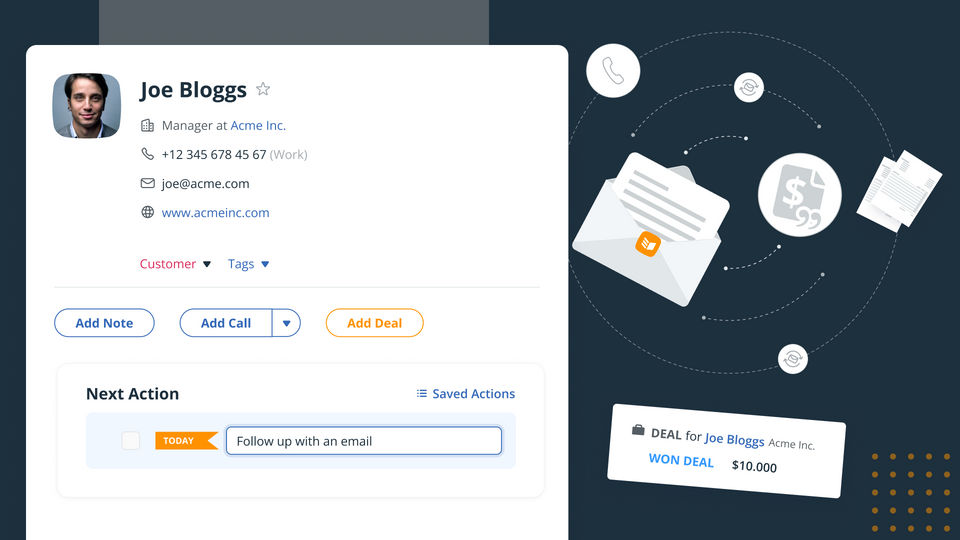 OnePageCRM screenshot