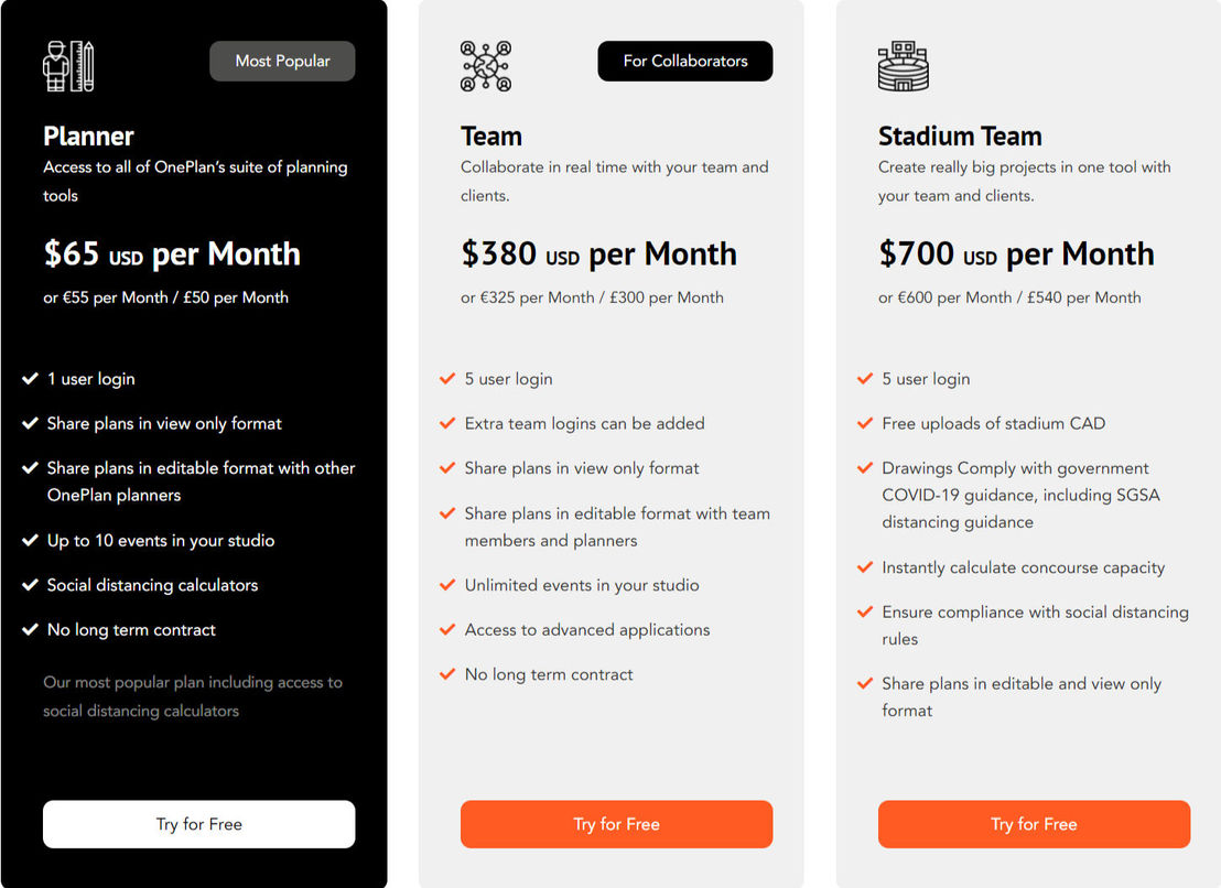 OnePlan pricing 1