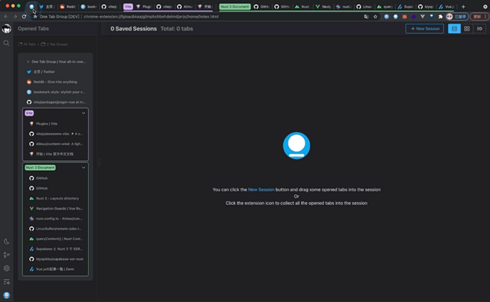 One Tab Group screenshot 2