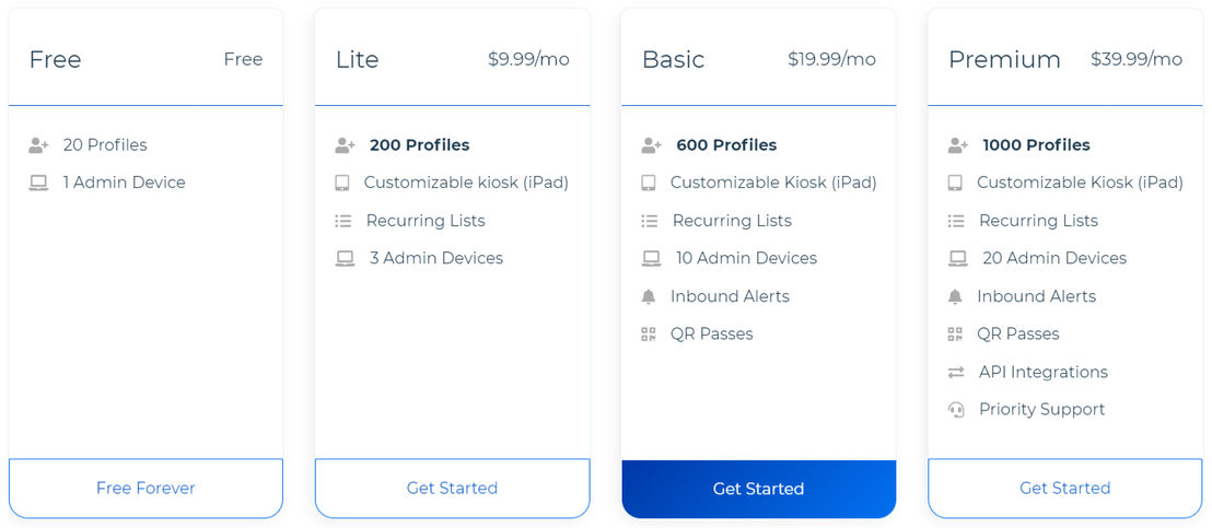 OneTap Check-In pricing 1