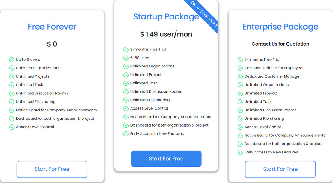 Onethread pricing 1