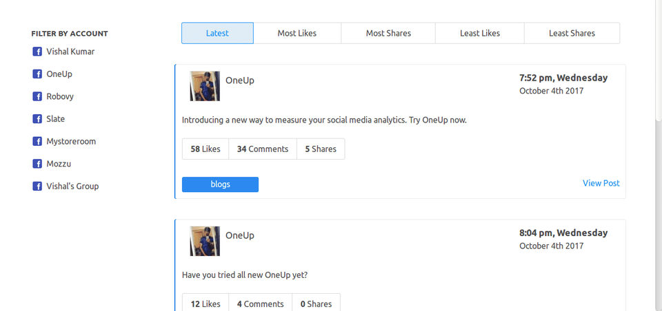 OneUp App screenshot 2