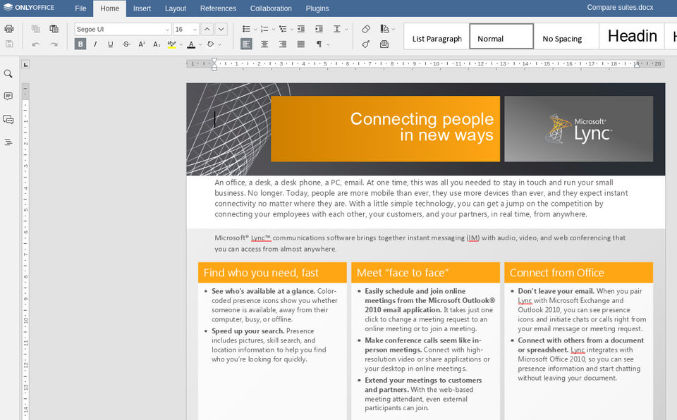 ONLYOFFICE screenshot 2