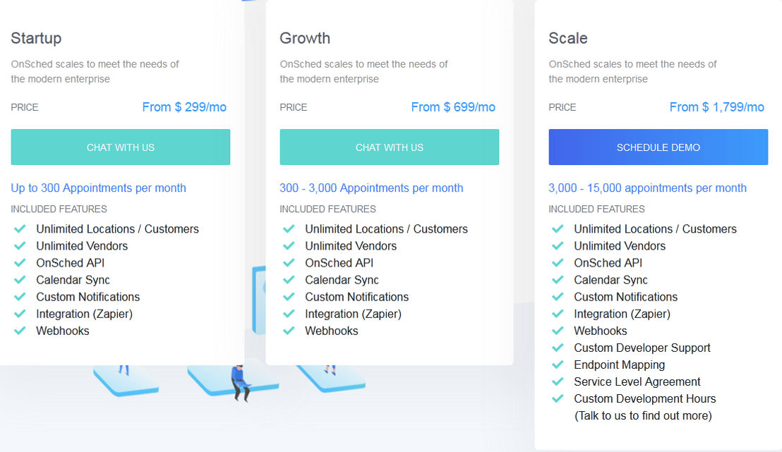 OnSched pricing 1