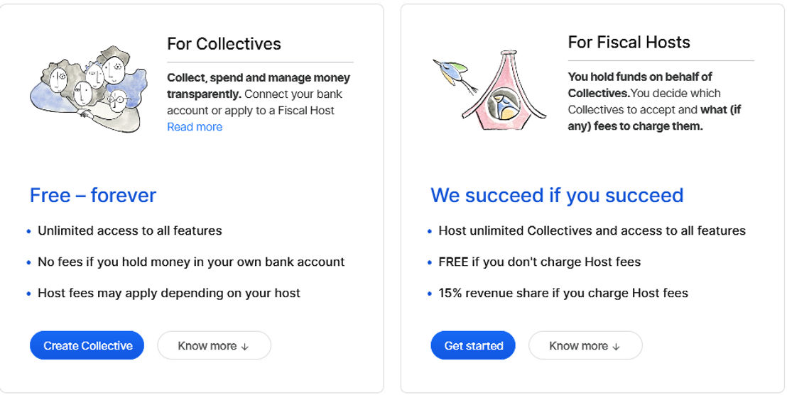 Open Collective pricing 1