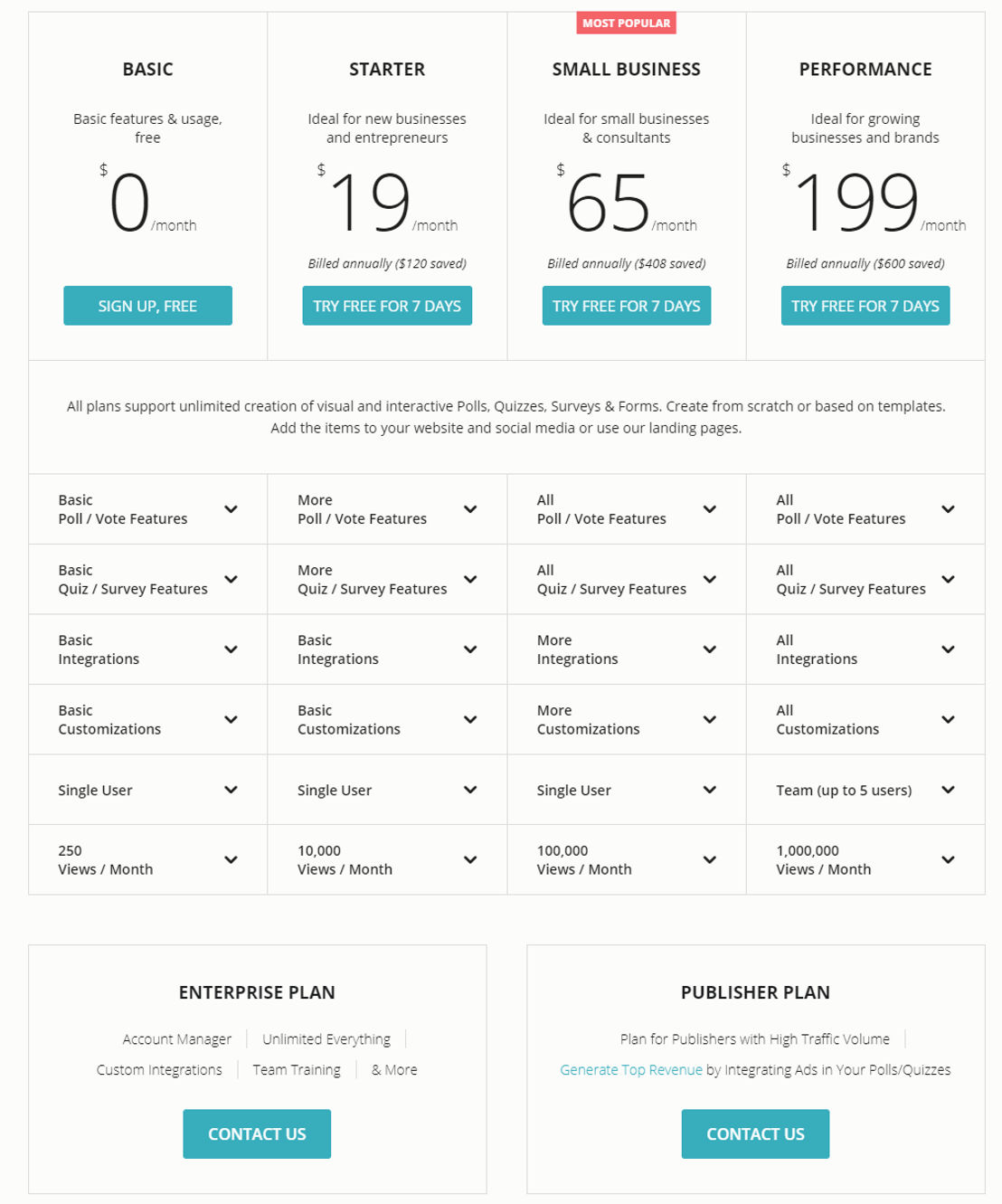 Opinion Stage pricing 1