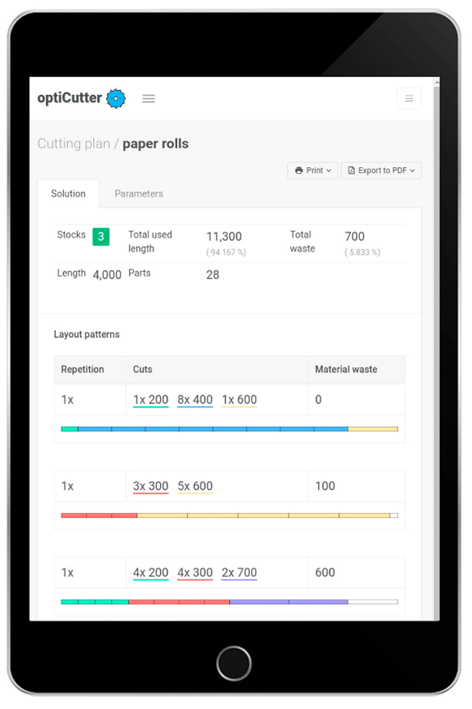 optiCutter screenshot 4