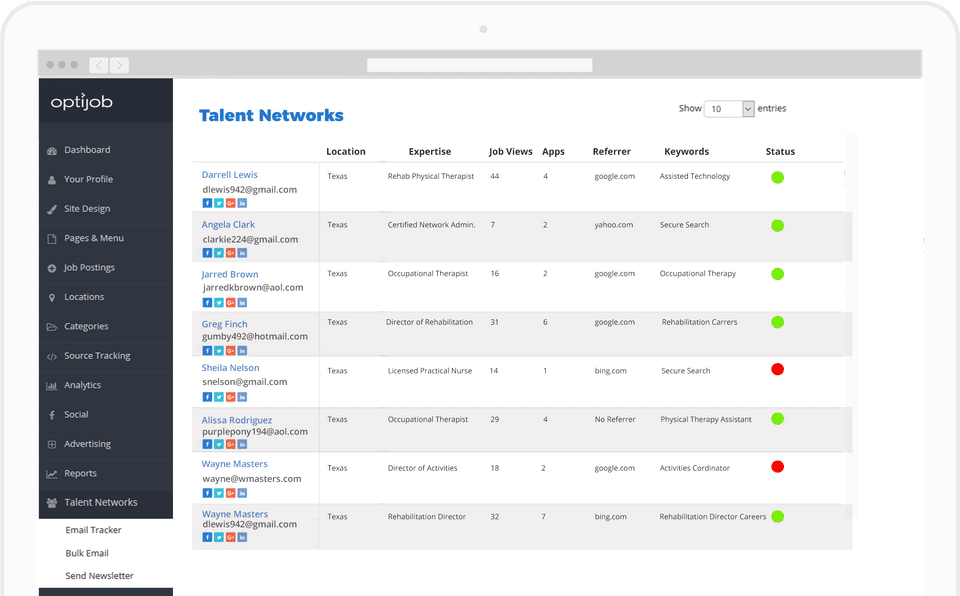 OptiJob screenshot 3