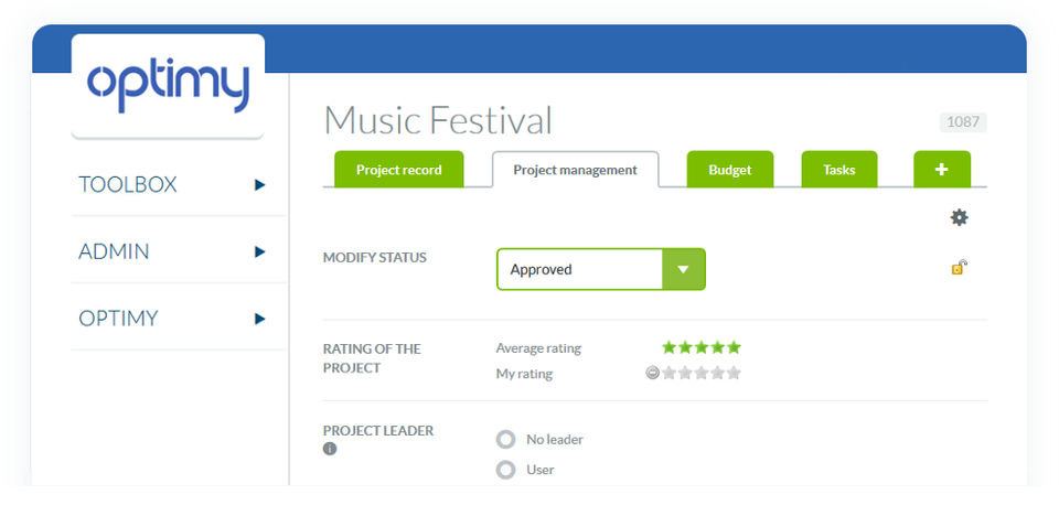 Optimy screenshot 1