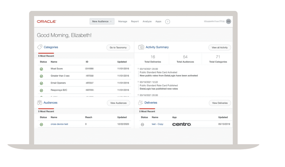 Oracle BlueKai Data Management Platform screenshot 3