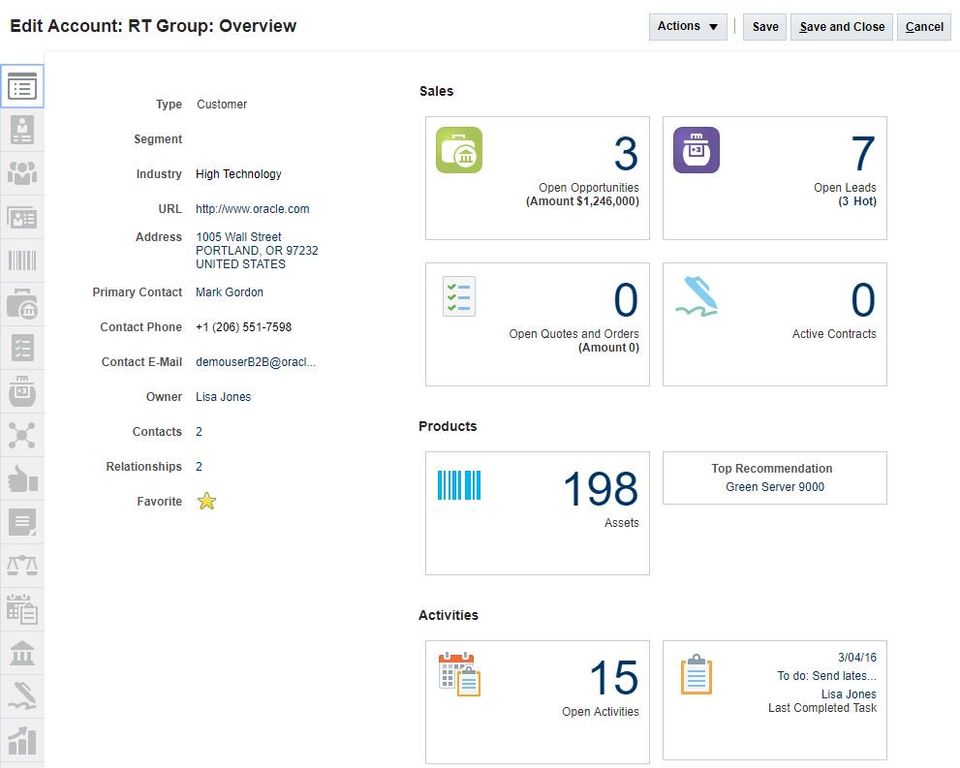 Oracle Engagement Cloud screenshot 4