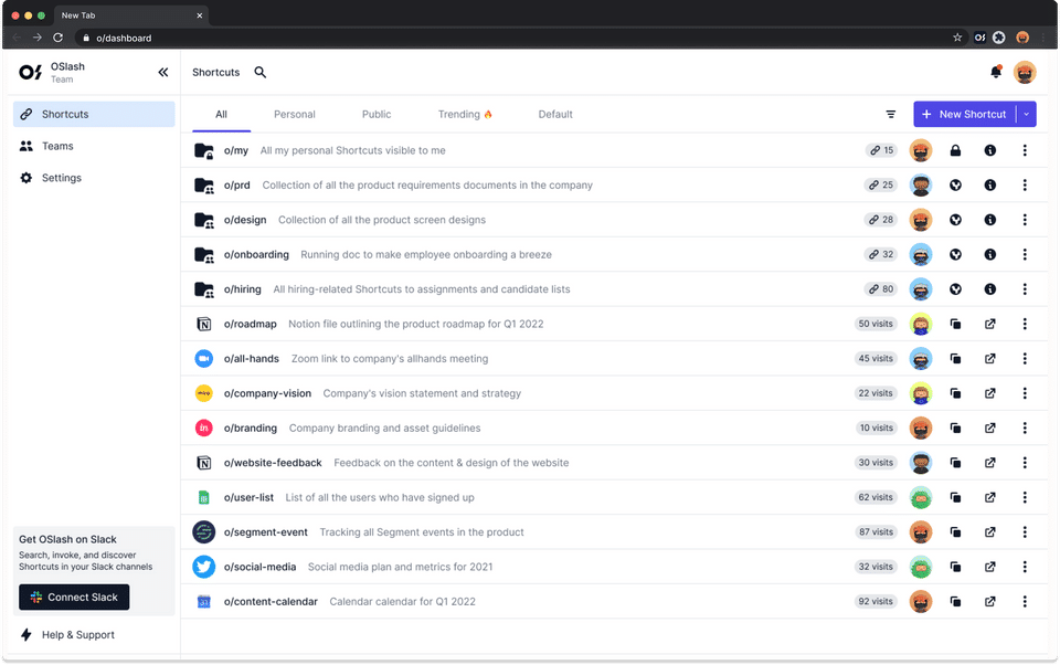 OSlash screenshot 1