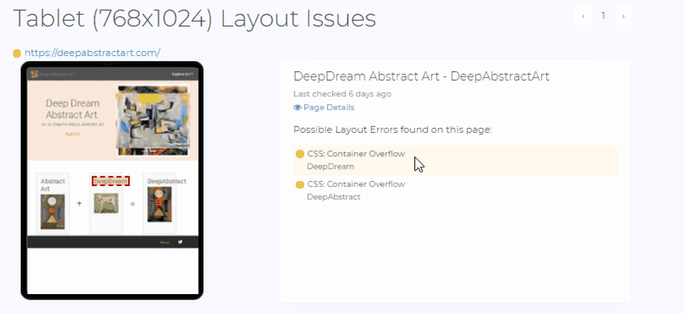 PageWatch screenshot 2