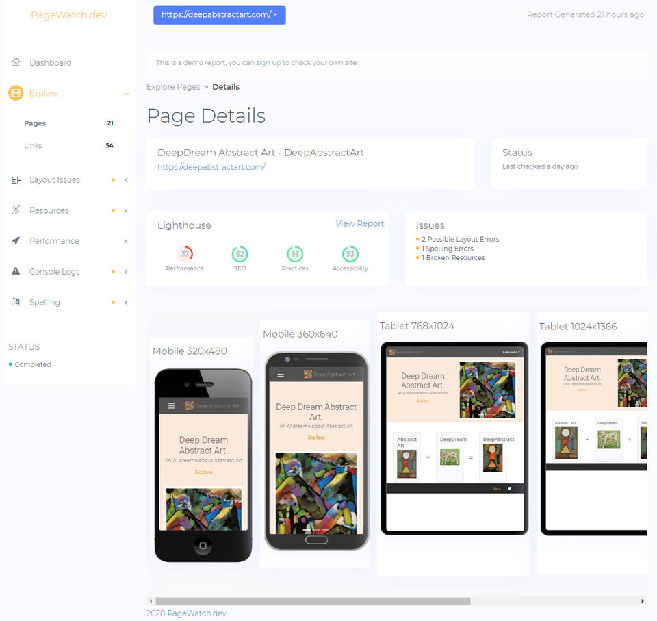 PageWatch screenshot 3