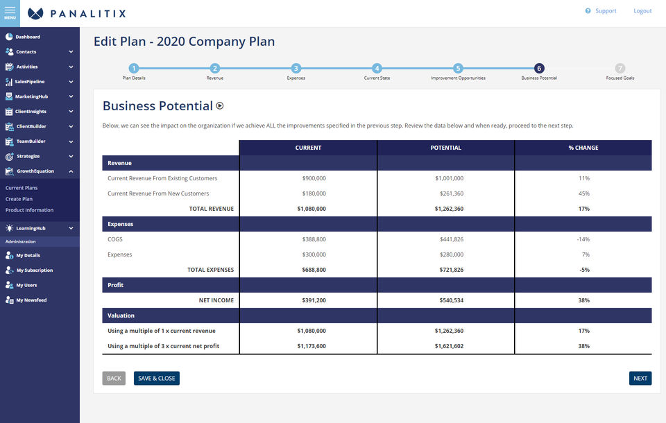 Panalitix screenshot