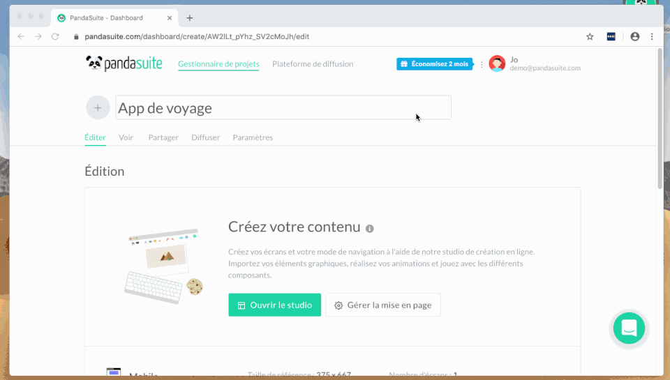 PandaSuite screenshot 2