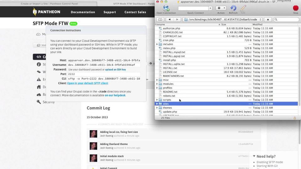 Pantheon screenshot 1