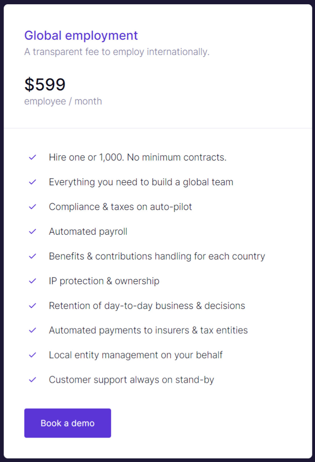 Panther pricing
