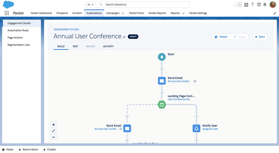 Pardot screenshot 1