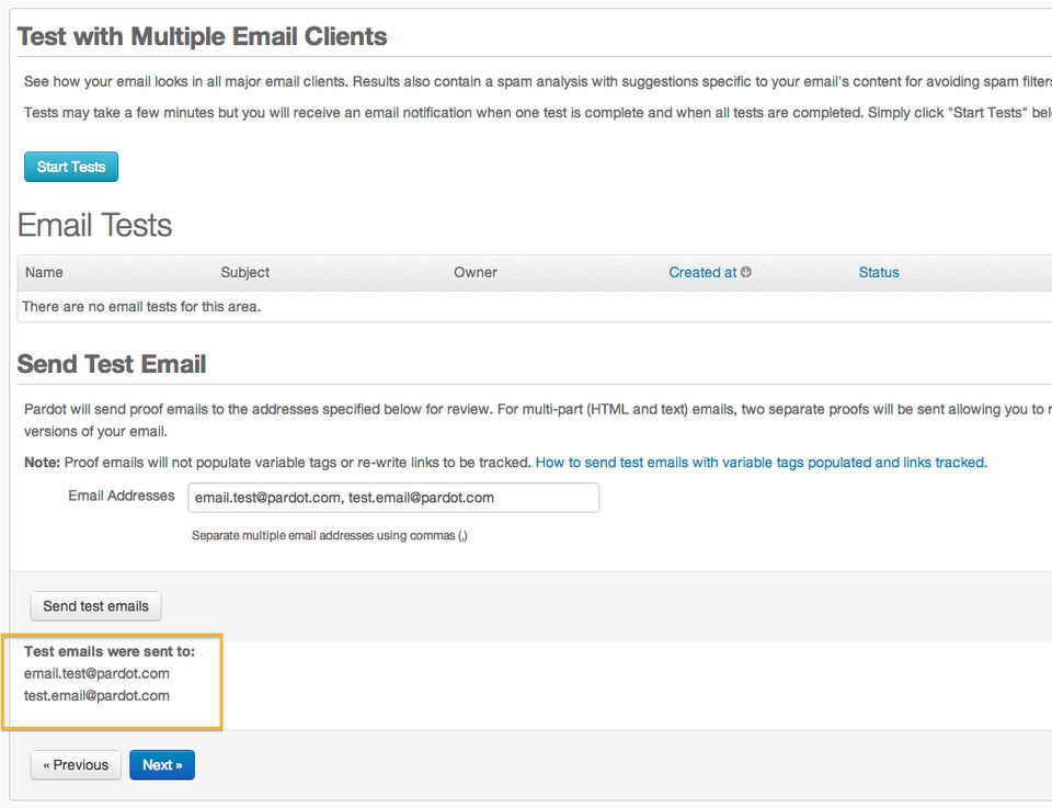 Pardot screenshot 2