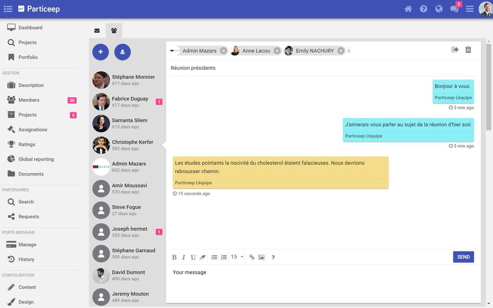 Particeep screenshot 1