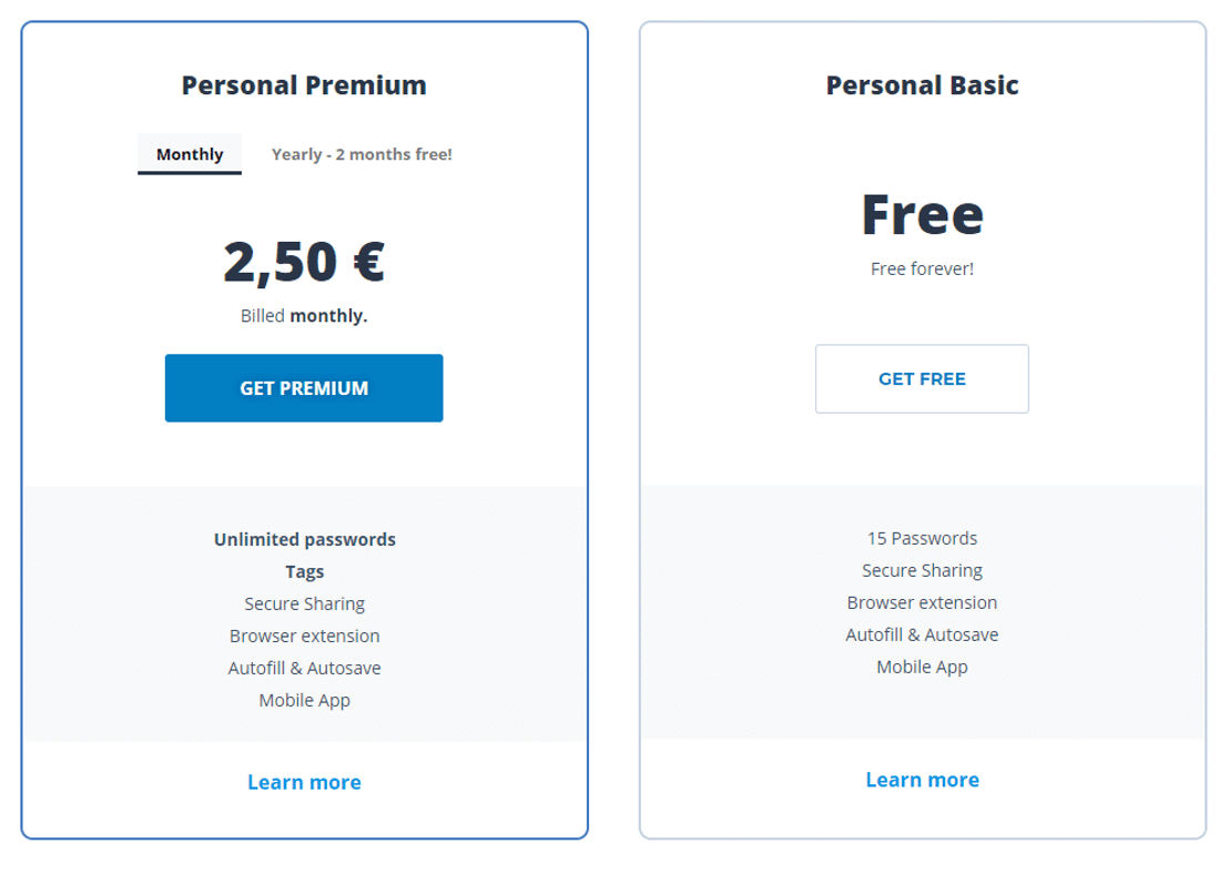 PassCamp pricing 1