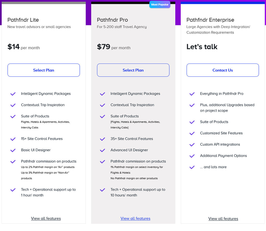 Pathfndr pricing 1