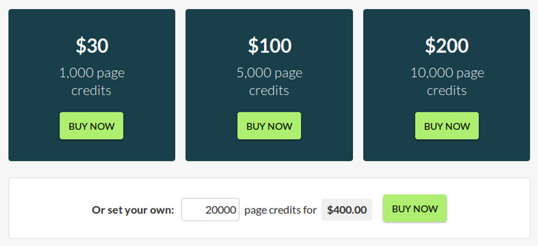 PDFTables pricing 1