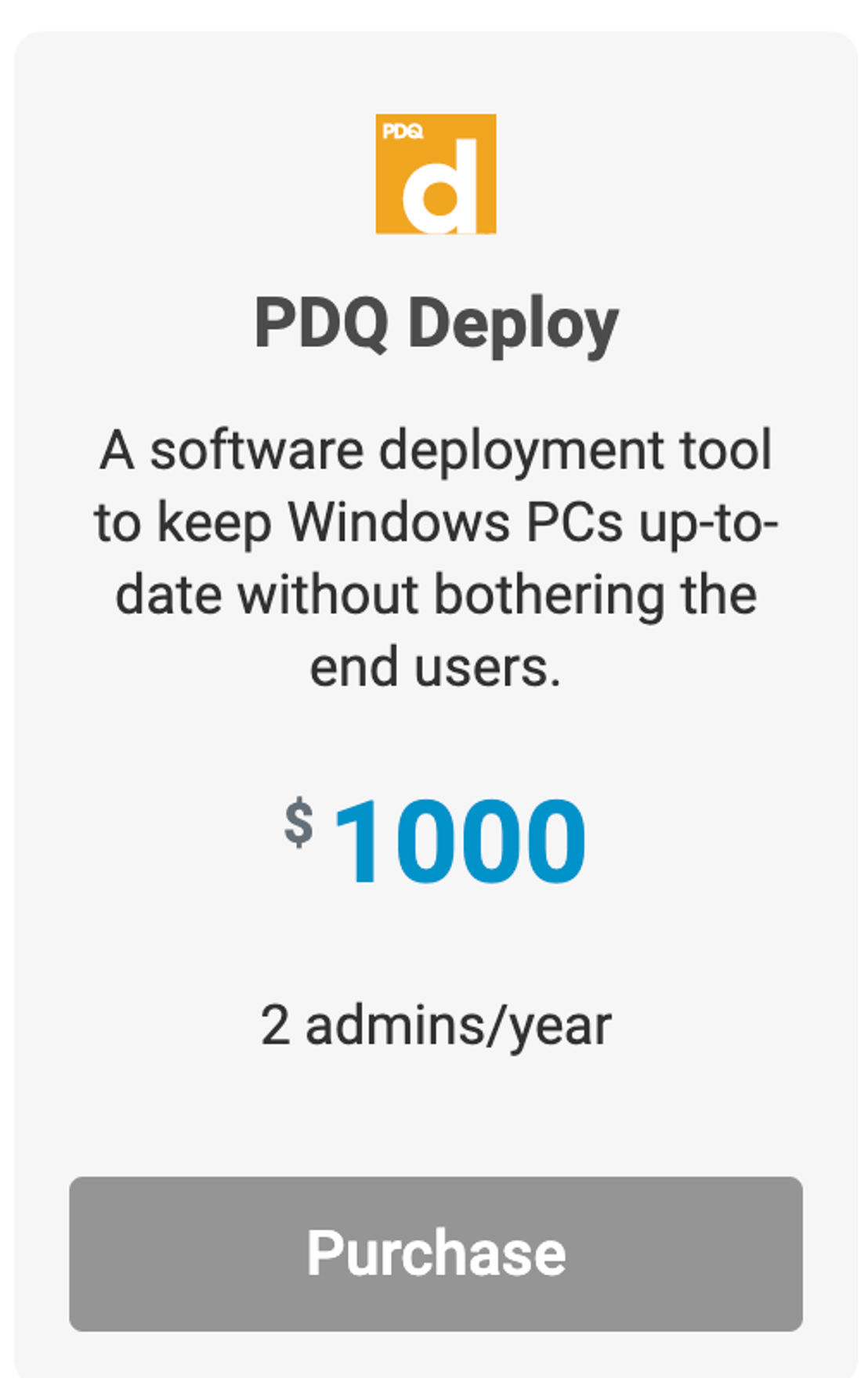 PDQ Deploy pricing 1
