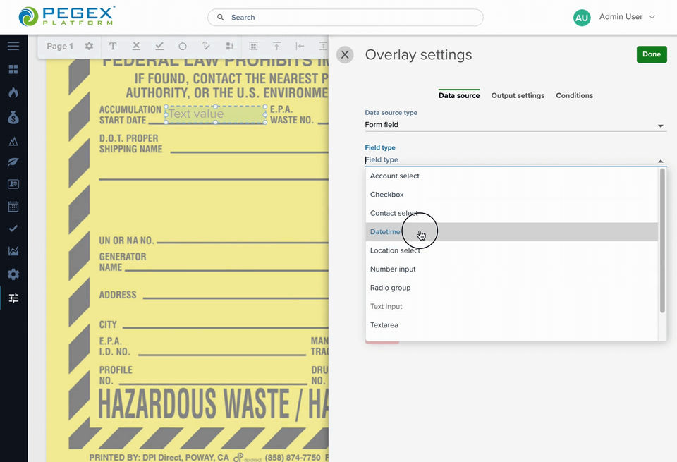 PegEx Platform screenshot 2