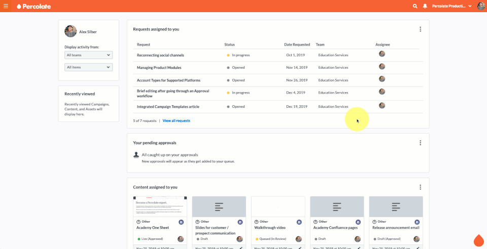Percolate screenshot 2