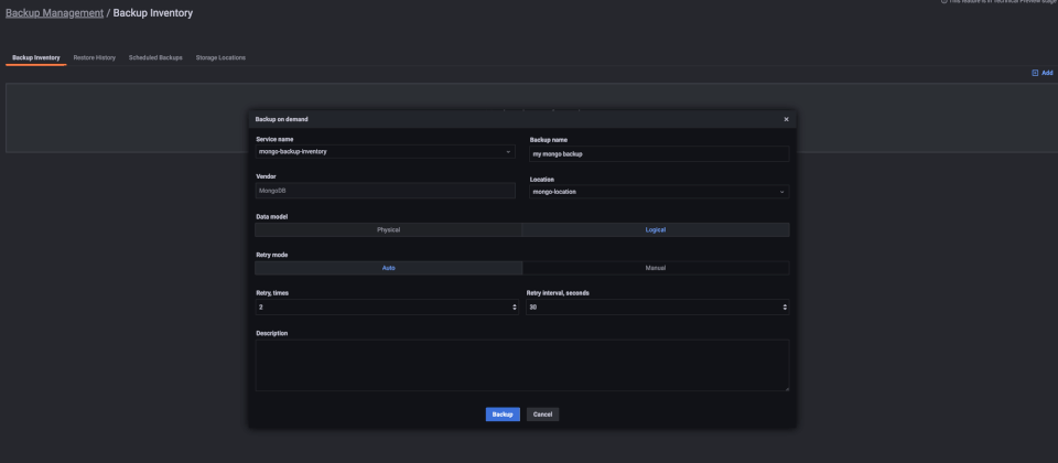 Percona Monitoring and Management (PMM) screenshot 1
