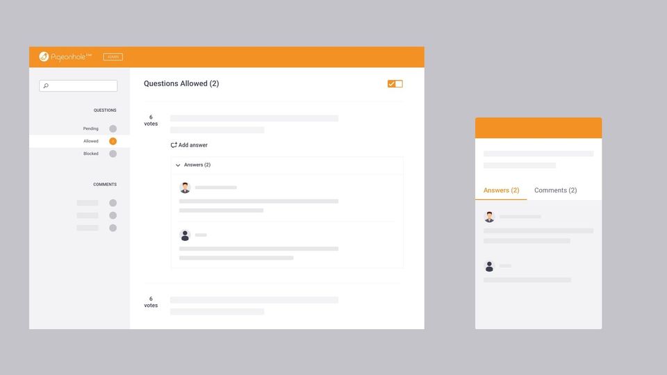 Pigeonhole Live screenshot