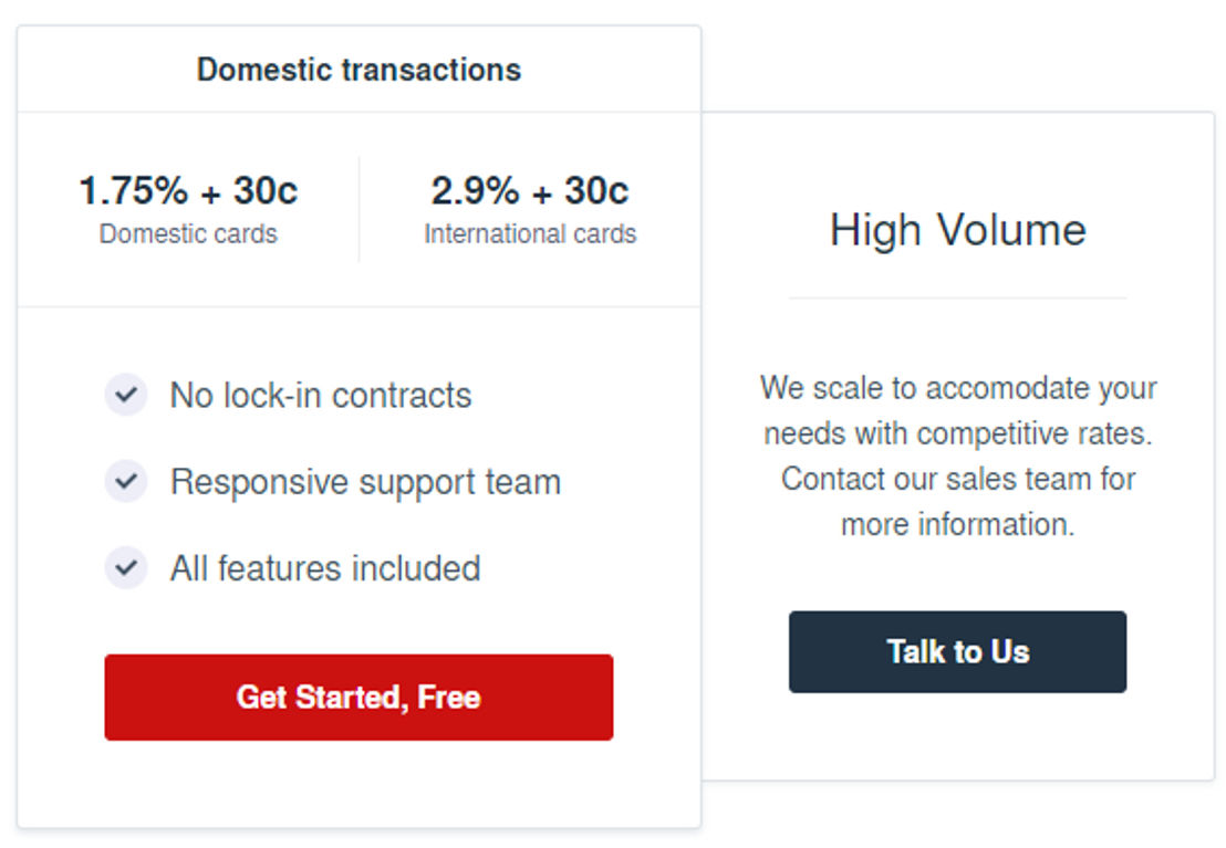 Pin Payments pricing 1